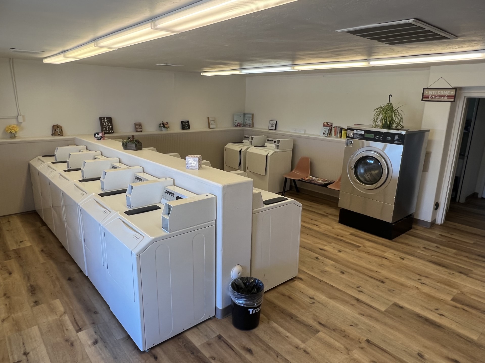 interior view of the laundromat